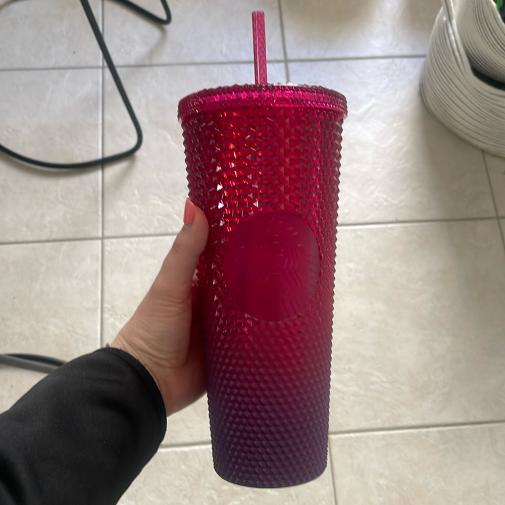 Disney Starbucks studded ombré cup